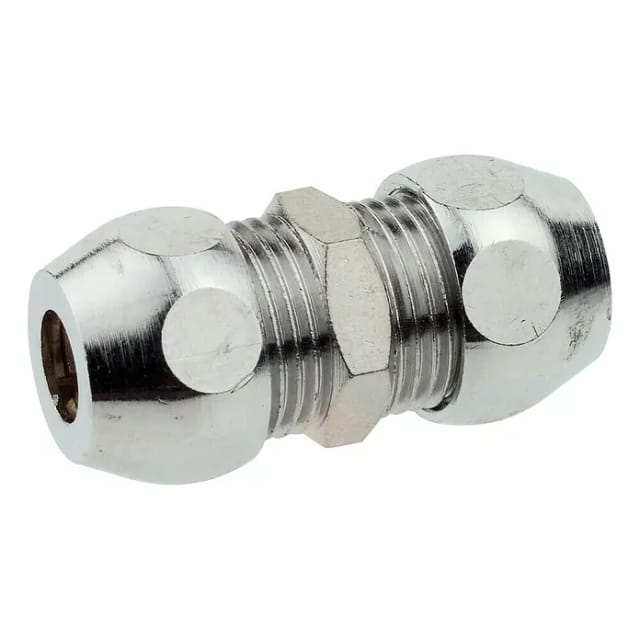 KIRCHHOFF MS Quetschverschraubung -Verbinder, Chrom,3/8" x 10 mmQ