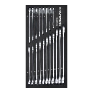 Kraftwerk Ringmaulschlüssel 19-tlg. 20x40 Einlage