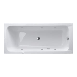 Duravit Whirlwanne D-Code 180x80cm, EB-Version, 2 RS, we., J Proj.