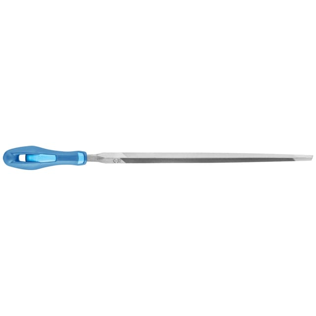 PFERD TOOLS Sägefeile mit Heft Dreikant schmal 125 mm Hieb 2 universell zum Schärfen