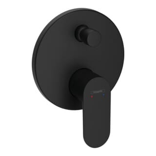 hansgrohe Fertigmontageset Rebris S UP-WA.-EHM, 2 Verb, m i Kom, matt-sw