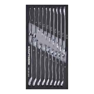Kraftwerk Ringmaulschlüssel Ratsche Maulschlüssel 19-tlg 20x40 Einlage