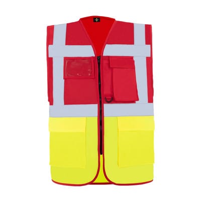 Korntex Wanrweste Hamburg rot/gelb Gr. XL