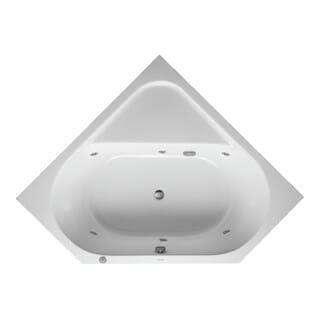 Duravit Whirlwanne D-Code 140x140cm, E, EB-Vers, 2 RS, w, J Proj.
