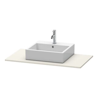 Duravit Konsole XSquare 100x55cm, Tau matt, mit 1 Ausschnitt