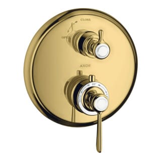 hansgrohe Fertigmontageset Axor Montreux UP-THM, m Absp-vtl, Hebel, pol. gol opt