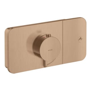 hansgrohe Fertigmontageset Axor One UP-Thermostat., 1 Verbr., brush. r gold