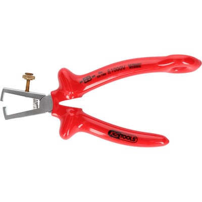 KS Tools 1000V Abisolierzange mit Sicherungsöse für Sicherheitsleine