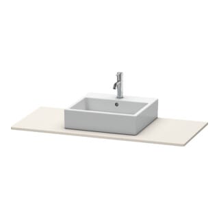 Duravit Konsole XSquare 120x55cm, Tau matt, mit 1 Ausschnitt