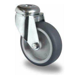 CASCOO Rückenlochlenkrolle ø 75 mm Serie P2T2 Gleitlager