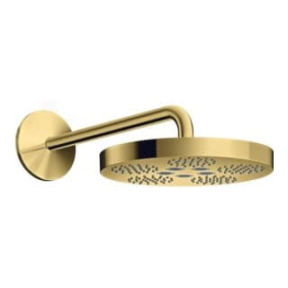 hansgrohe Kopfbrause Axor One mit Brausearm, 1jet, polished gold optic