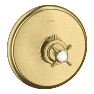 hansgrohe Fertigmontageset Axor Montreux UP-THM, mit Kreuzgriff, brushed brass