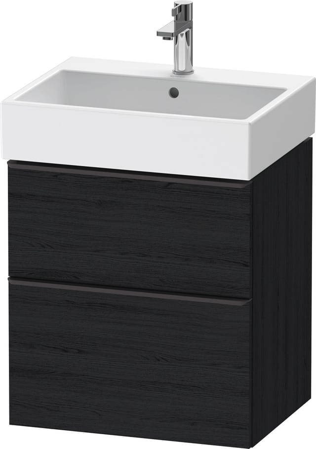 Duravit Waschtischunterschrank D-Neo 58,4x44,2cm, sw/Ei s, 1 Schubk., 1 Ausz.