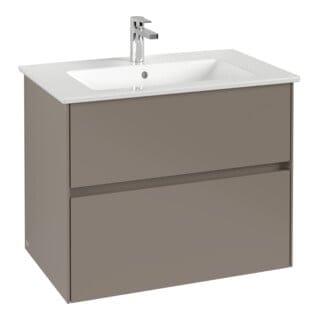 V&B Waschtischunterschrank Collaro 76,1x61x48cm, WT mittig, gaphite