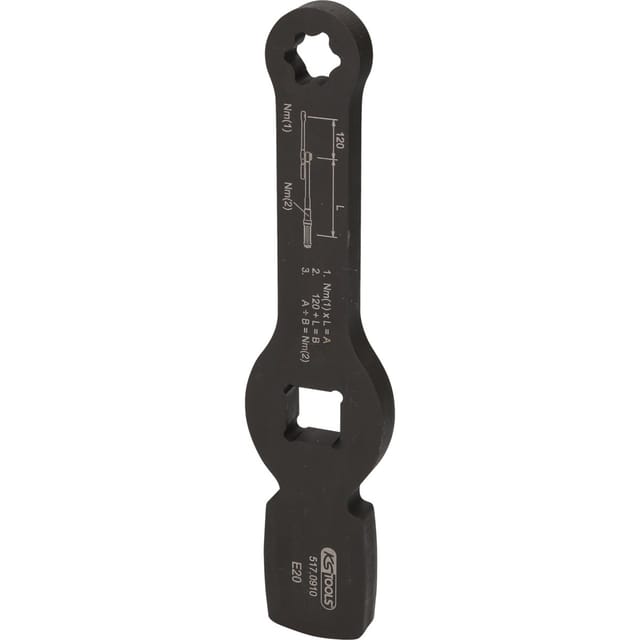 KS Tools 3/4" Schlag-TX-E-Schlüssel mit 2 Schlagflächen, E20