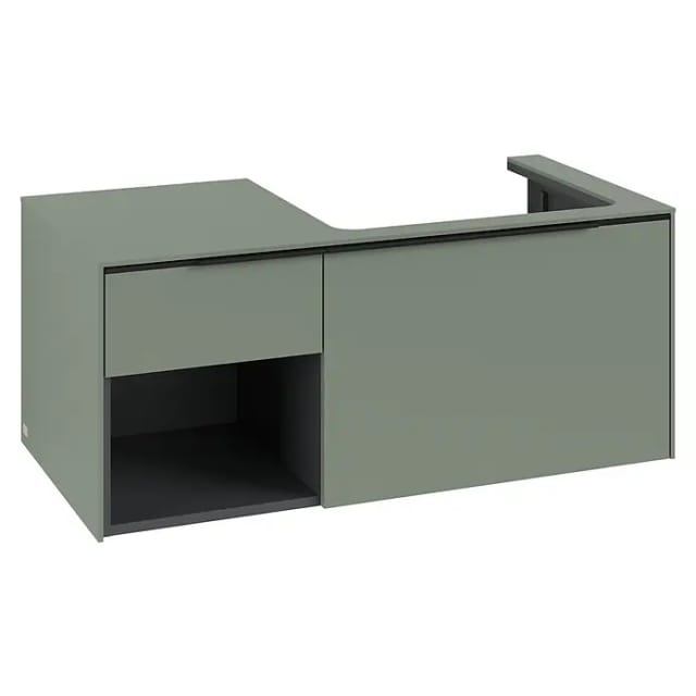 V&B Waschtischunterschrank Beck. re Subway 3.0 100,1x42,25x51,6cm, m LE/Gr vo b, s gre.