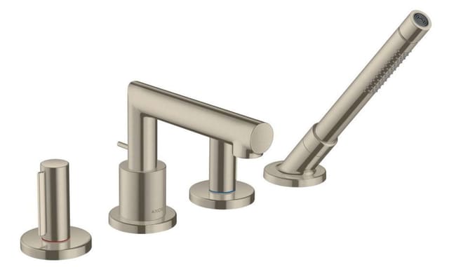 hansgrohe Fertigmontageset Axor Uno 4-L-BW-Rand-Arm., m Zerogr, brush. ni.