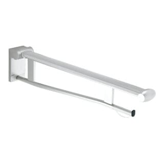 Keuco WC-Stützklappgriff Plan Care 850mm, gebremst, verchromt/schwarz