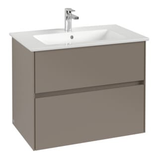 V&B Waschtischunterschrank Collaro 76,1x61x48cm, WT mi, LED 5,5W, gaphite