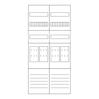 Eaton Zählerfeld 1050mm, 4ZP, 5pol. ZSD-Z27B0019
