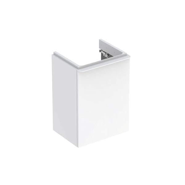 Geberit Handwaschbeckenunterschrank Smyle Square 44,2x61,7x35,6cm, 1 T. li, we. hochglanz