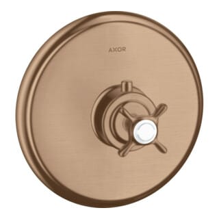 hansgrohe Fertigmontageset Axor Montreux UP-THM, mit Kreuzgriff, brushed red gold