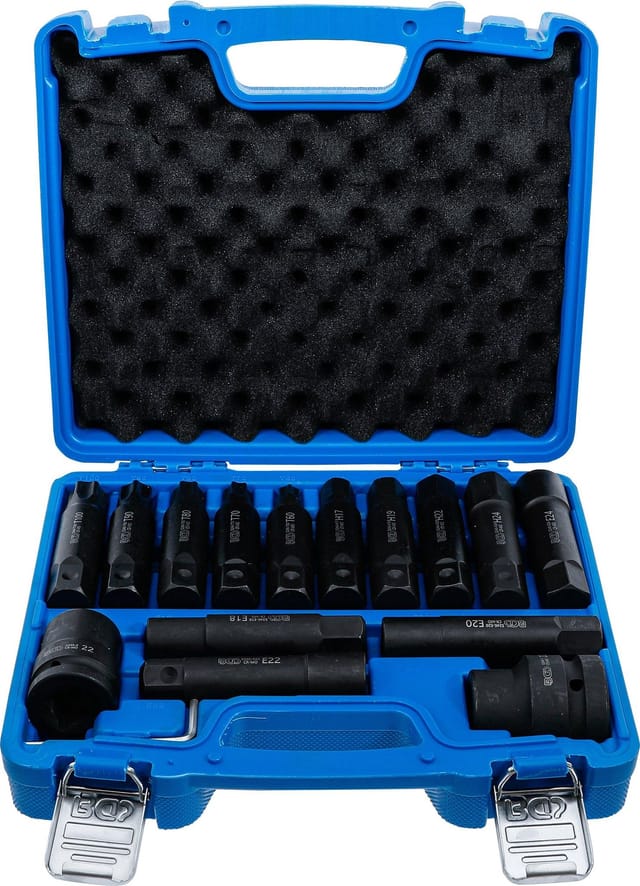 BGS Lkw-Bit-Satz 20 mm (3/4 Zoll) + 25 mm (1 Zoll) 16 teilig