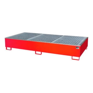 Bauer Südlohn Auffangwanne AW 1000-2/PE, lackiert, Feuerrot