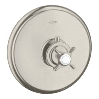 hansgrohe Fertigmontageset Axor Montreux UP-THM, mit Kreuzgriff, Edelstahl-Optik