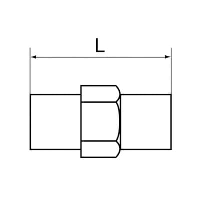 Riegler Mini-Druckregler, 2 x G 1/4 AG, 4 bar