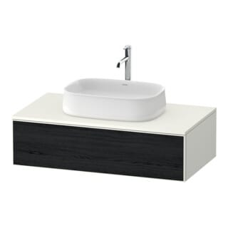 Duravit Waschtischunterschrank Zencha 100x55cm, 1 AZ, E sw/we m, k Einr-Sys