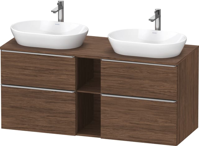 Duravit Waschtischunterschrank D-Neo 140x55cm, 2 SBK, 2 A, B bs, ES geb/Nu d