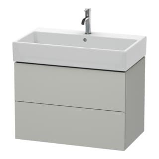 Duravit Waschtischunterschrank L-Cube 78,4x 45,9cm, bg ma, 2 Schub., wandhängend