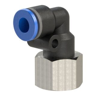 Riegler L-Steckverschraubung »Blaue Serie«, drehbar, M5 innen, Ã˜ 4 mm
