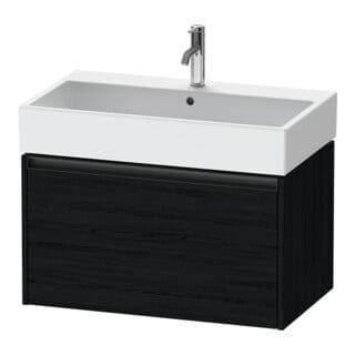 Duravit Waschtischunterschrank Ketho.2 78,4x46cm, Ei sw, 1 Auszug, wandhängend