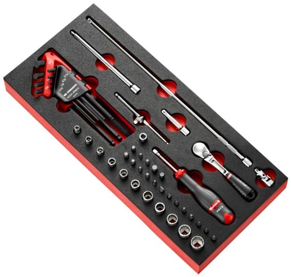 Facom Modul - Steckschlüssel 1/4Z, 44-tlg