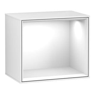 V&B Regalmodul Wandbeleuchtung Finion 41,8x35,6x27cm, Reg glo wh., glo wh. Lac