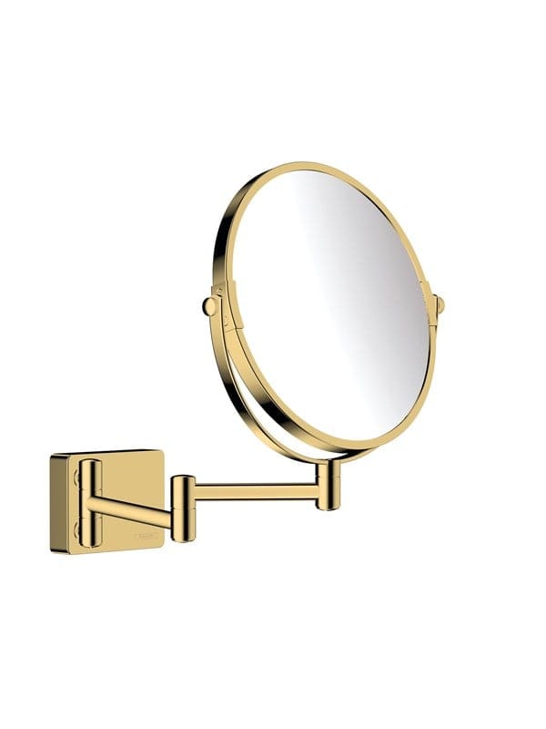 hansgrohe Rasierspiegel AddStoris Wandmontage, polished gold optic