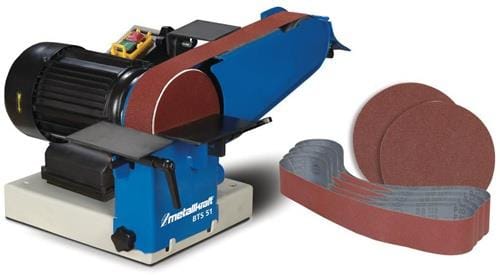 Metallkraft Band- und Tellerschleifmaschine BTS 51 Aktions-Set