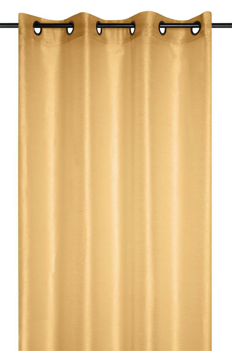 Linwood Vorhang 140x260 Senfgelb Glänzend