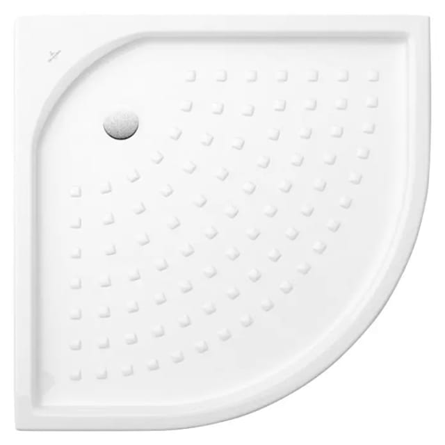 V&B 1/4-Kreis-Duschwanne O.NOVO 90x90x5,5cm, weiß