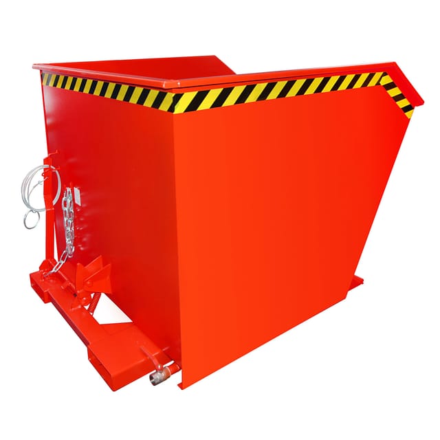Bauer Südlohn Spänebehälter SGU 100, lackiert, Feuerrot