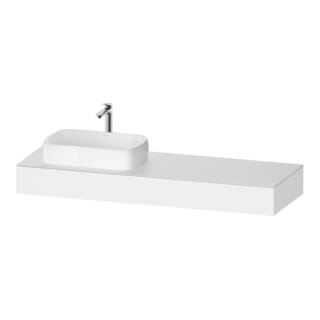 Duravit Konsole Qatego 160x55x17cm, we ma, 1 Ausschn, Beck. li