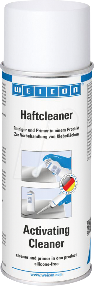 WEICON Haftcleaner, Entfetter und Haftgrundierung vor der Verklebung, 400 ml, transparent