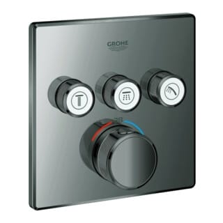 Grohe Fertigset Grohtherm Smartcontrol hd graph., eck, UP-THM, 3 Absperrventile