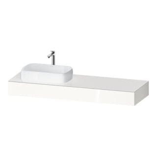 Duravit Konsole Qatego 160x55x17cm, we hgl, 1 Ausschn, Beck. li
