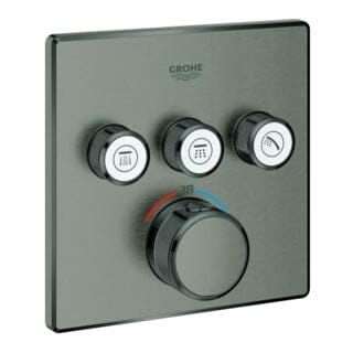 Grohe Fertigset Grohtherm Smartcontrol h grap geb., eck, UP-THM, 3 Absperrventil