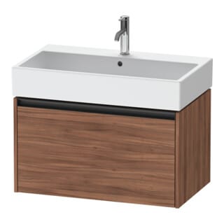 Duravit Waschtischunterschrank Ketho.2 78,4x46cm, Nussb Nat, 1 Ausz., wandhängend
