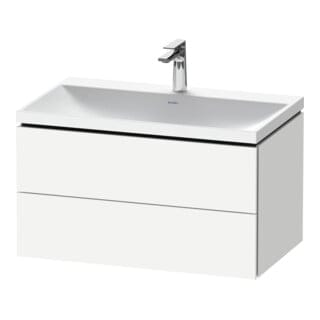 Duravit Möbel-Set L-Cube 80x48x48cm, m Hahnl., we. ma, 2 Schub.