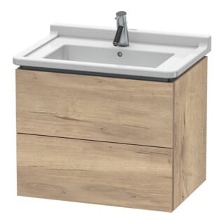 Duravit Waschtischunterschrank L-Cube 67x46,9cm, Ei marm., 2 Schub., wandhängend